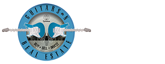 Guitars and Real Estate Logo